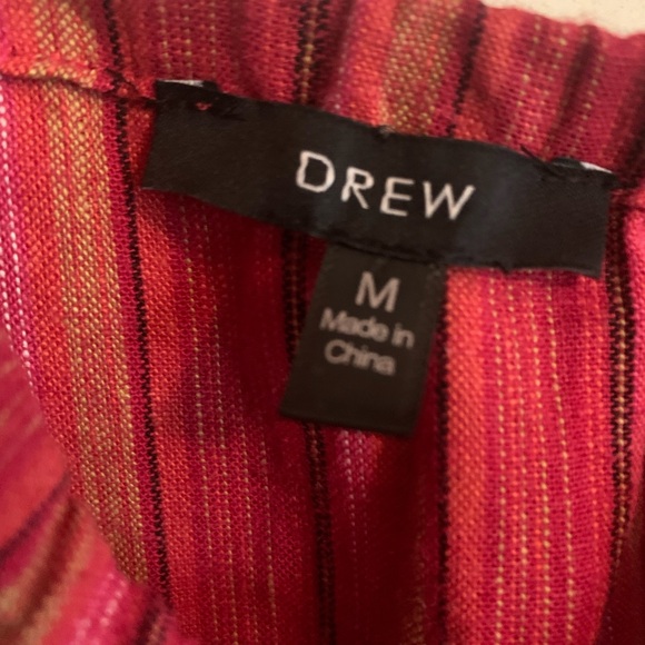 DREW Linen Blend Strapless Striped Jumpsuit - Picture 5 of 5